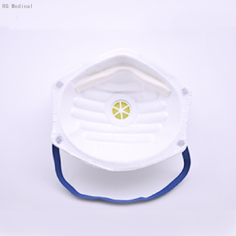 White Cup Shape FFP2 Atemschutzmaske mit Ventil